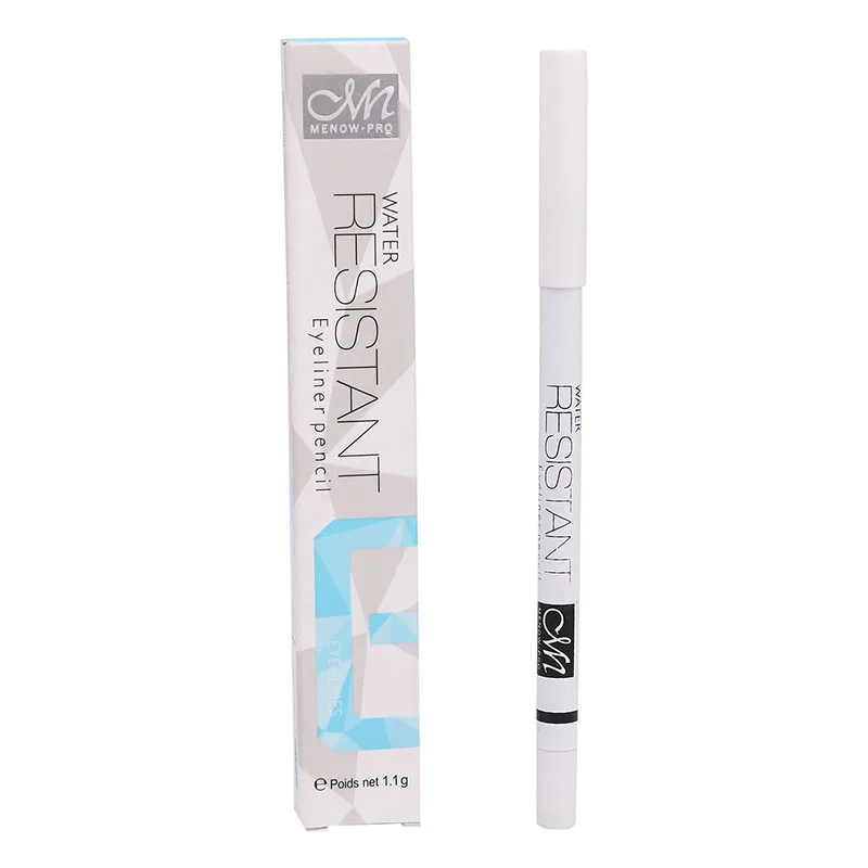 

MENOW P15012 waterproof eye makeup rod, silkworm stick, bright eyeliner, white,matte,natural and easy to make upPencil for eyes