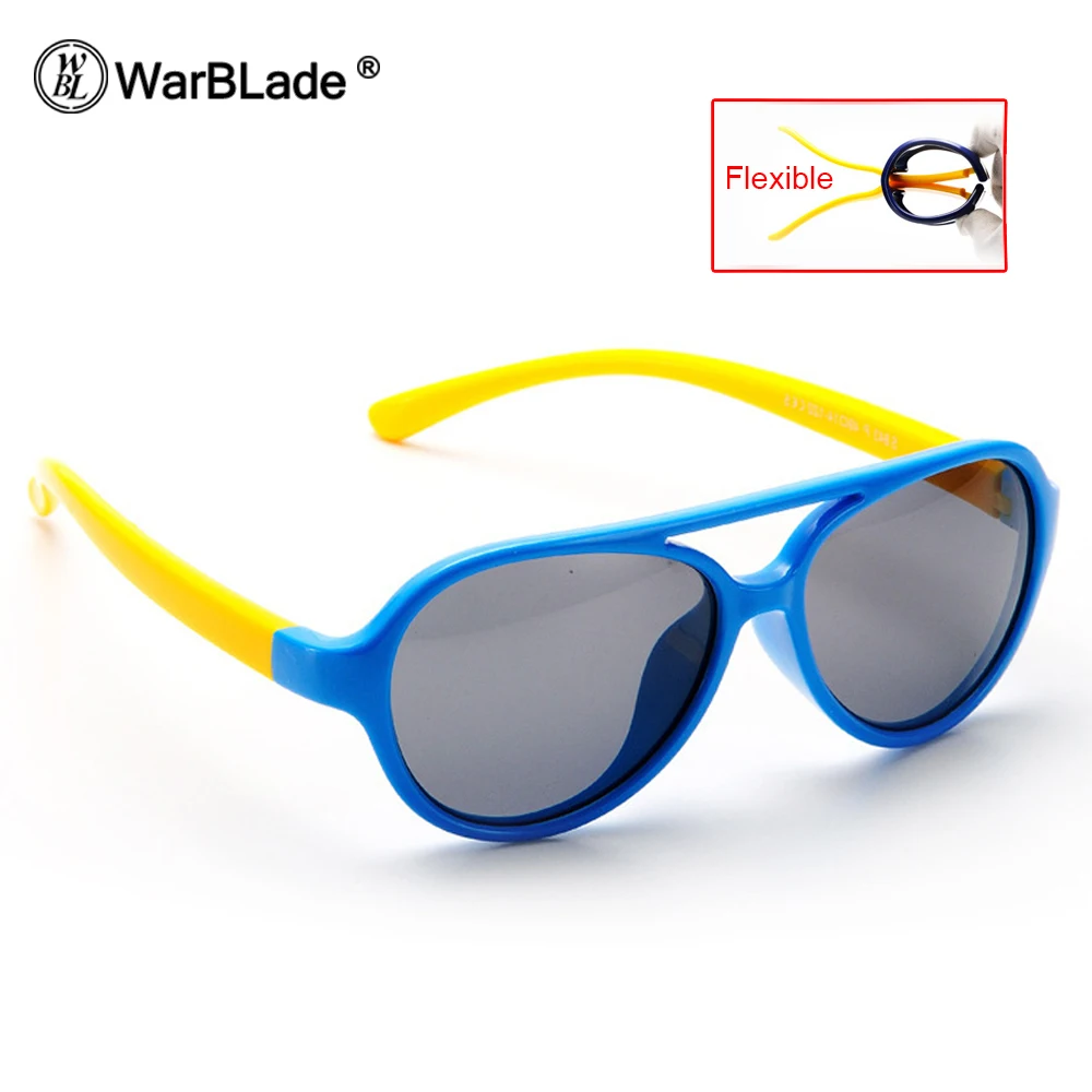 

WarBLade Brand Quality Kids Sunglasses Polarized Baby Boy Girls TR90 Sun Glasses Child Pilot Sunglass Infant Oculos Shades 843