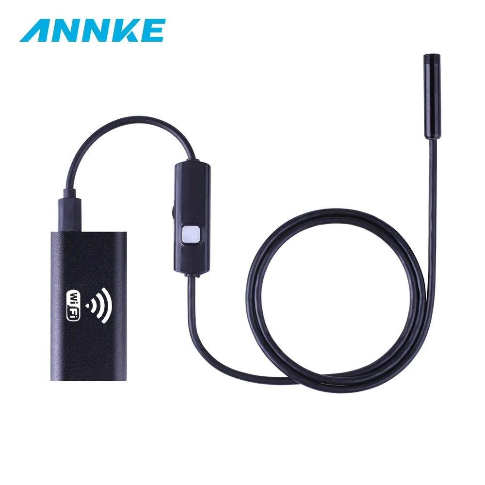 

1m 2m 3.5m 5m Cable IOS Android Wifi Endoscope 8mm Lens 6 LED USB Waterproof Iphone Endoscope 720P Inspection Borescope Camera