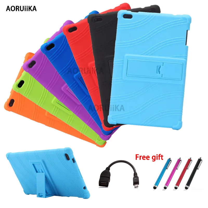 Silicone Tablet stand Cover Case For Lenovo TAB4 8 TB 8504F TB 8504N TB 8504 tablet Case For