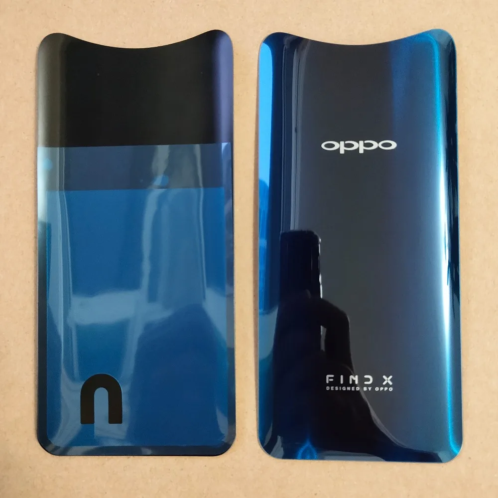 Bordeaux red/Ice blue 6,42 дюймов для oppo Find X задняя крышка батарейного отсека Корпус заднего стекла Запчасти для объектива Замена