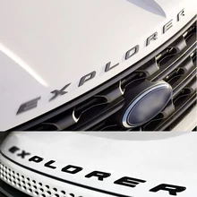 2017 Car Styling Delantero O Trasero Cubierta de la Etiqueta Engomada Del Emblema Del Coche cartas de Estilo Deportivo para Ford Explorer 3D Cartas Sticker DIY