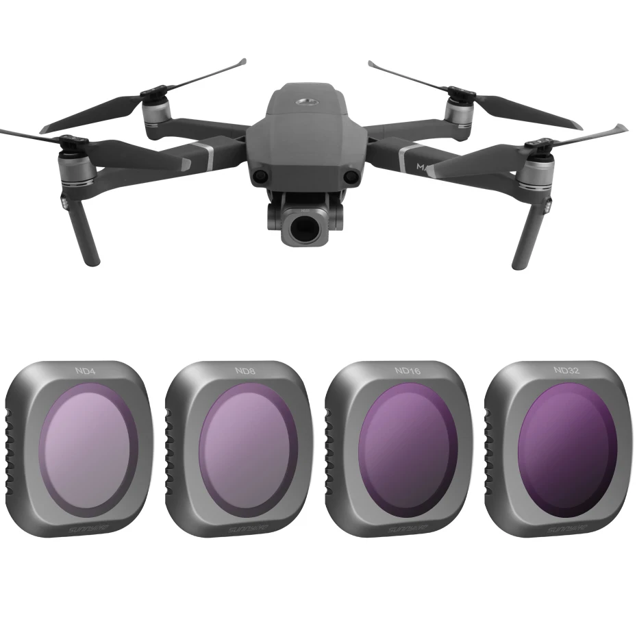 Для DJI Mavic 2 Pro нейтральная плотность ND4 + ND8 UV CPL фильтр для дрона Набор Mavic2