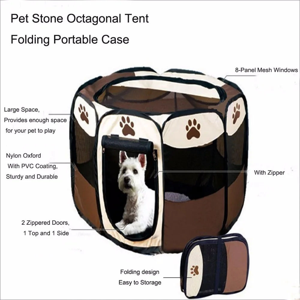 Pet Cage Supplies 600D Oxford Dog Carrier Dog Playpen For Dog Cat Fence Kennel Dog House Outdoor Cat House Playpen Exercise