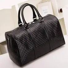 Mode Pu-leder Männer Reisetasche Vielseitig Frauen Reisetasche Wasserdicht Schwarz Kühlen Reißverschluss Umhängetaschen Handtasche gepäck