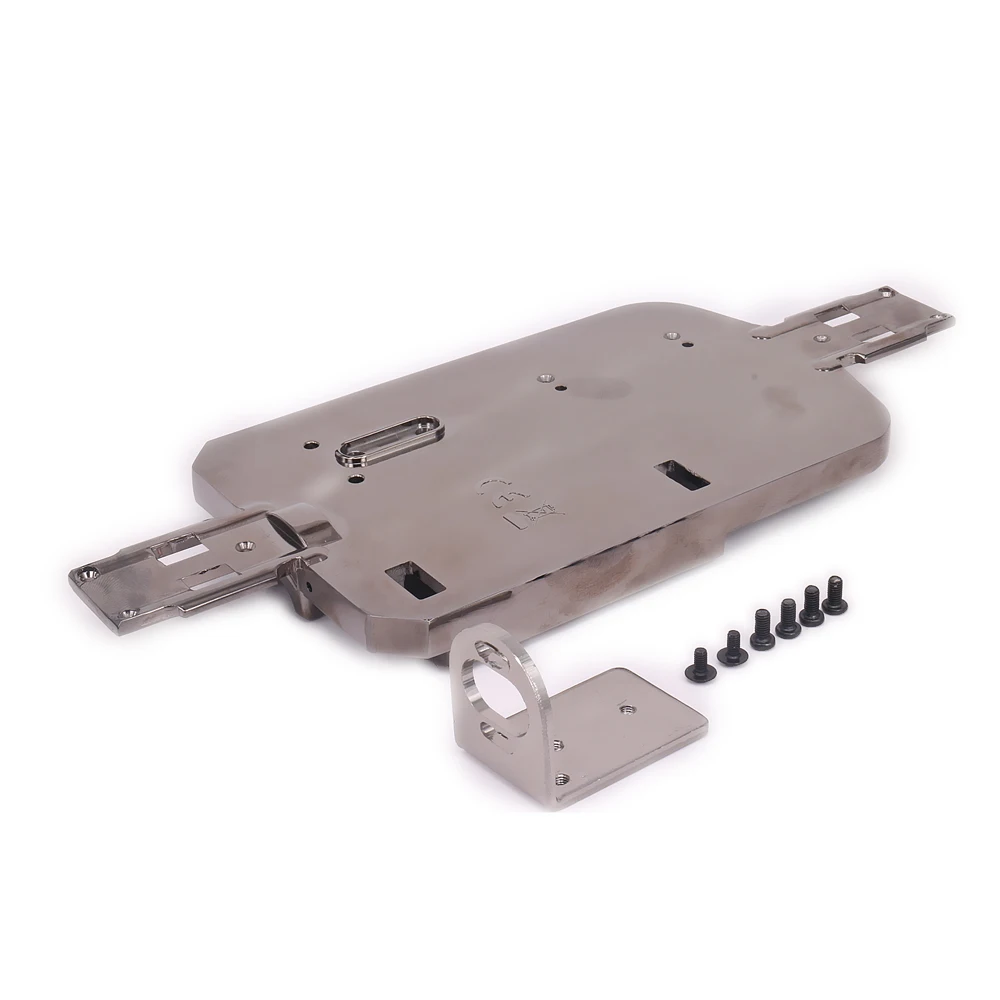 Under Body Alloy Plating Shiny Titanium Colour Anodized Chassis For Rc Hobby Model Car 1/18
