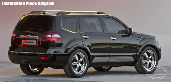 Kia-Borrego-license-plate-lamp