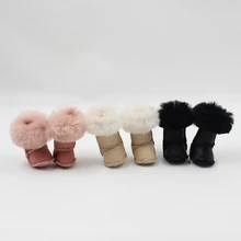 Free shipping Blyth doll warm leather snow boot with 5 styles for chossing suitable for Rubber and Joint body doll Factory Blyth(China (Mainland))