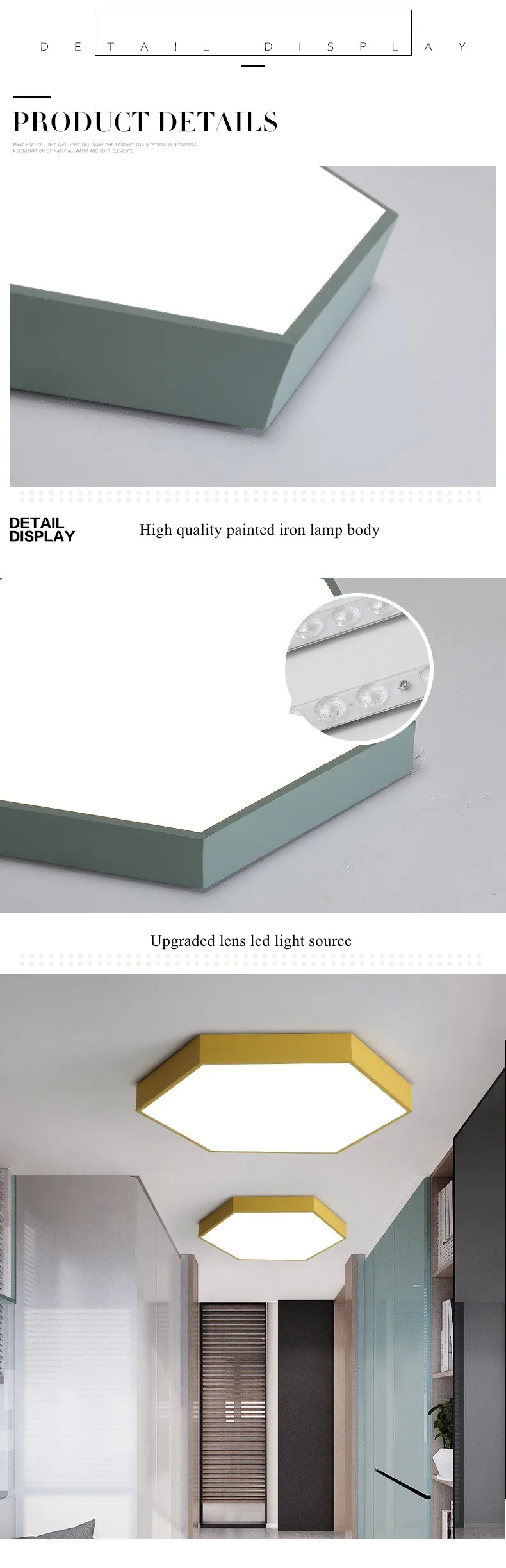 modern led ceiling lights for living room acrylic lampshade lamp fixtures 9