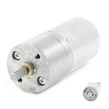 

High Quality 300RPM DC 12V 0.03A High Torque Gear Box Electric Speed Reduce Motor Silver