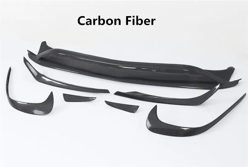 Стержни из углеродного волокна и ABS передний спойлер противотуманная фара Накладка для Mercedes Benz A класс W176 A45 A180 A200 A260 - Цвет: 1 Set  Carbon Fiber
