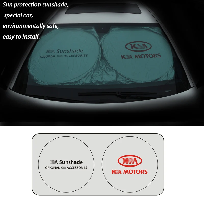 

1pcs Car for Kia Automobile Sunshade Shield for Windshield Visor Summer Front Window Windscreen Cover free shipping