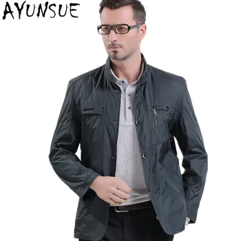 

AYUNSUE Green Jacket Men Casual Business Male Coat Men's Spring Autumn Jackets Chaquetas Hombre Mens Jackets And Coats FYY559