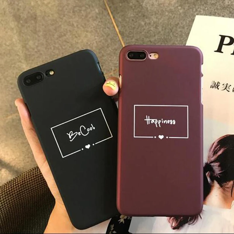 2018 для Iphone 6 S 6s 6plus 7 7plus 8 8plus X с английскими кавычками жесткий матовый чехол