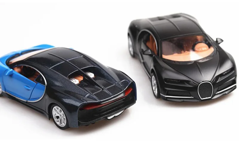 1/36 масштабная Игрушечная машина Bugatti Chiron, спортивный автомобиль из металлического сплава, литые модели автомобилей, миниатюрные игрушки для детей, детская коллекция