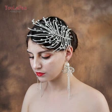 YouLaPan HP188 свадебные аксессуары для волос; Свадебные тиара свадебная диадема ручной работы; украшенные камнями; свадебные украшения для волос Свадебная повязка для волос