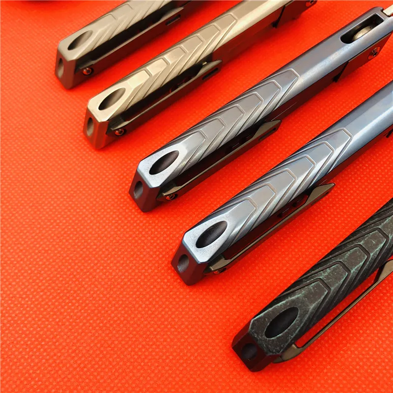9TiEDC Djinn титановый нож из титанового сплава ручка складной нож Походный складной нож M390 стальной инструмент для кемпинга маленький инструмент