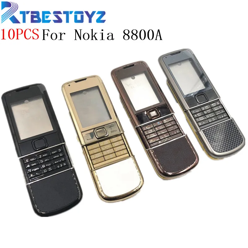 RTBESTOYZ 10 шт./лот задняя 8800A полный корпус для Nokia 8800 Arte 8800a Передняя средняя рамка батарея задняя крышка чехол