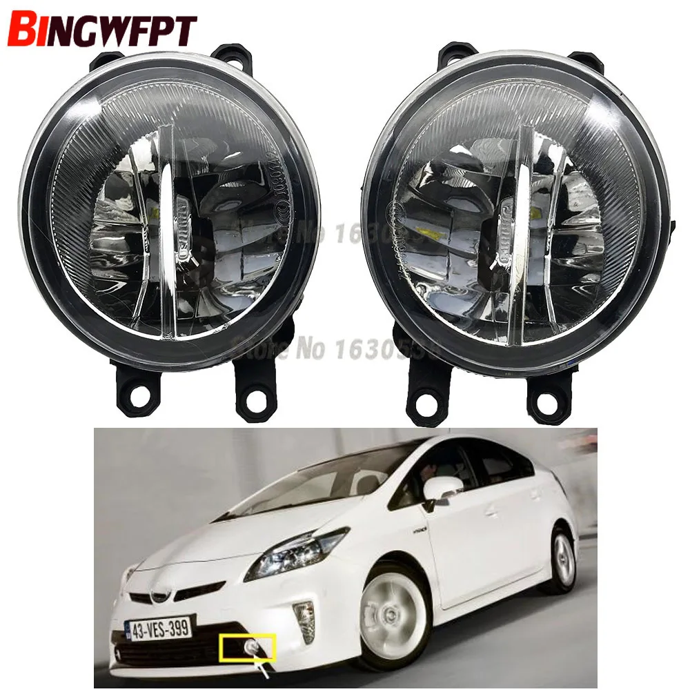 

2PCS Super Bright LED Fog Head Lamp Left Right H8 H11 Socket For For TOYOTA Venza Sienna Venza for Prius C Prius V matrix Avalon