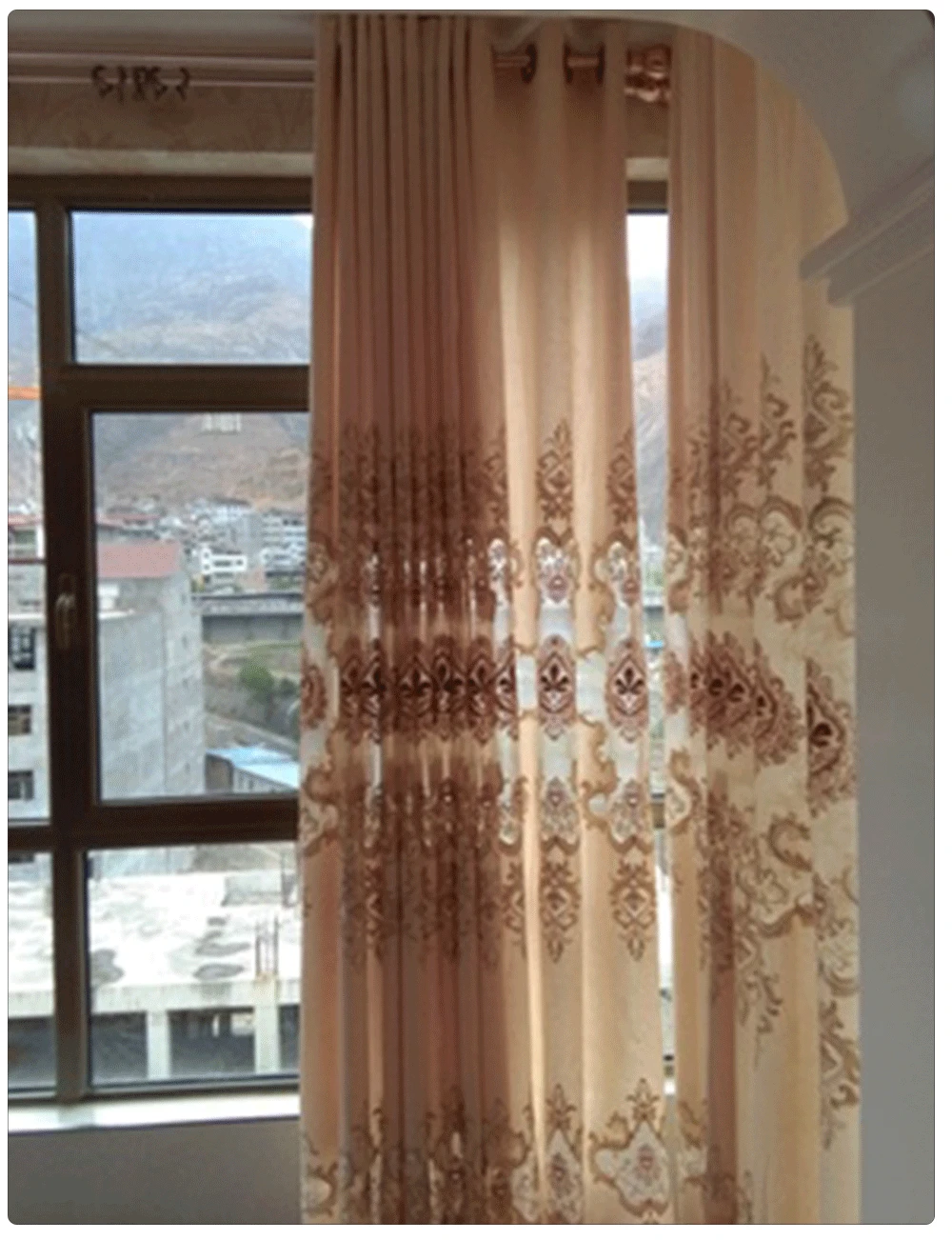 Простые Xuenier вышитые шторы для гостиной для спальни шторы на заказ
