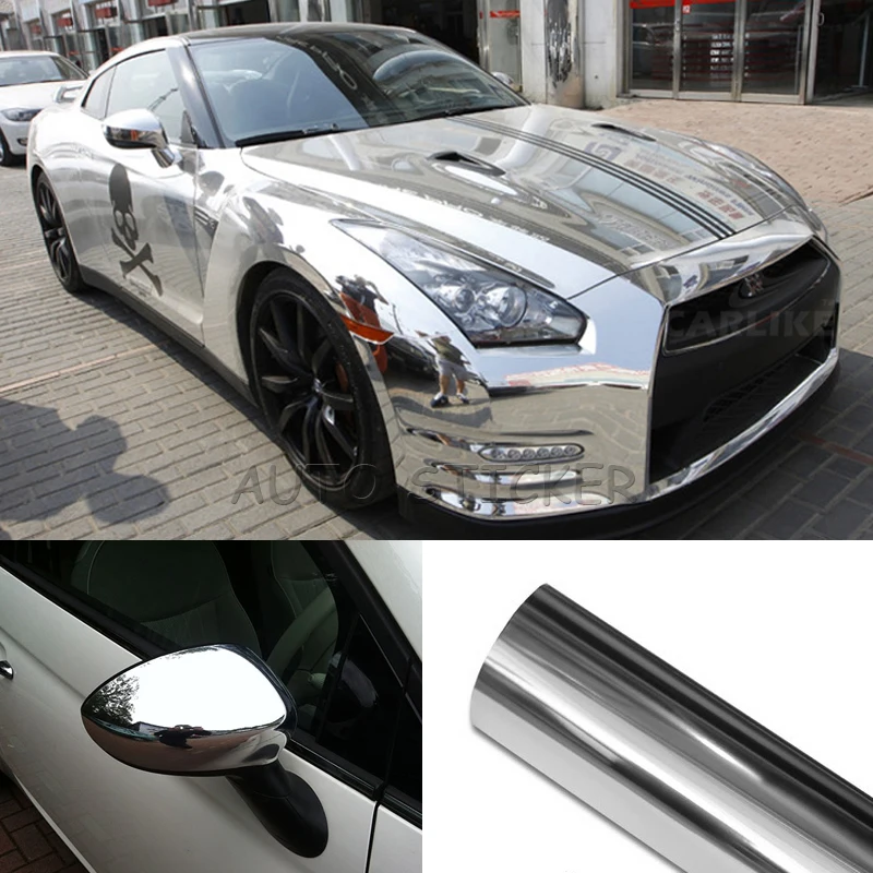 chrome silver wrap