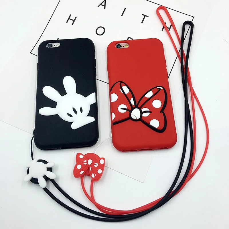 

Case For iphone XS MAX XR Cartoon Minnie Mickey Mouse Soft Silicon Phone Cases For iphone 5s SE 6s 6S Plus 7 8 Plus Couqe Shell