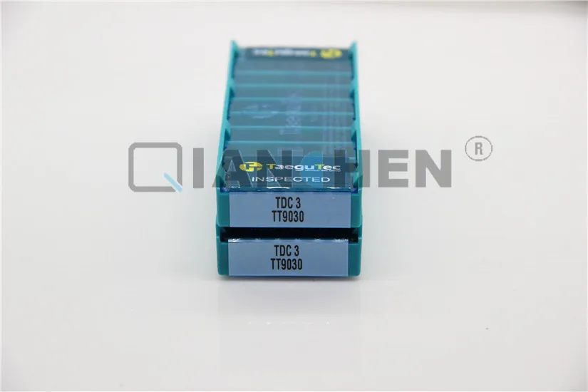 TaeguTec 10 шт./лот токарные инструменты TDC3 TT9030 карбидная вставка торцевая фреза резец