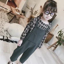 Детские повседневные Комбинезоны; одежда для маленьких девочек; коллекция года; сезон весна-лето; модные новые детские штаны на подтяжках для девочек; брюки для малышей