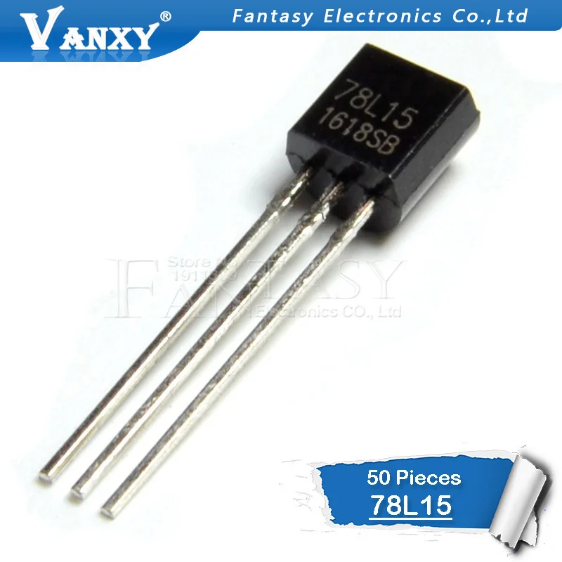 

50PCS 78L15 TO92 7815 Positive-Voltage Regulators new and original IC