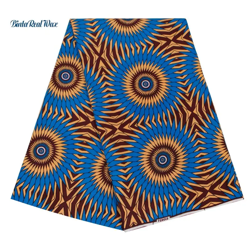 

African 100% Cotton Guaranteed Dutch Wax Print Bazin Fabric binta real Wax Hollandais Wax Fabric for party dress 40fs1277