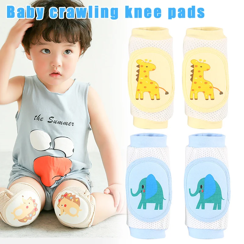 1 пара, детские защитные наколенники, носки для малышей, короткие наколенники, защита для ползающего ребенка BM88
