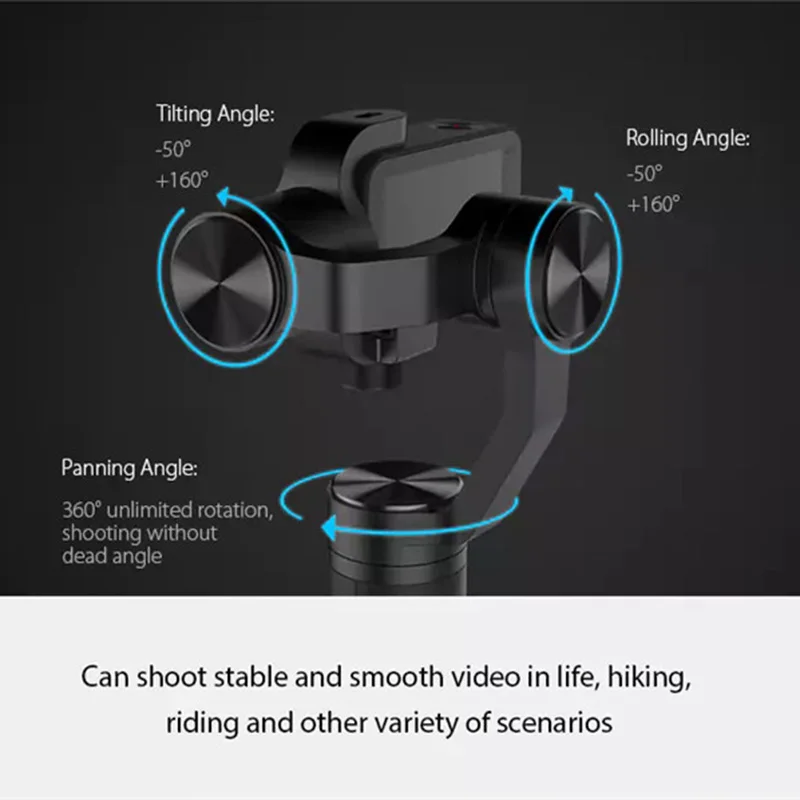 Xiaomi mi Экшн камера ручной 3 оси Gimbal для jia Sports 4 к экшн смартфон стабилизатор кран VS