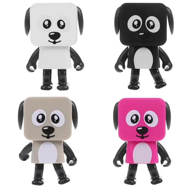 

Cute Portable Smart Dancing Robot Music Dog Wireless Bluetooth Speaker for Kids