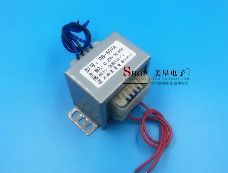 

12V-0-12V 2.5A Transformer 60VA 220V input EI66 Transformer dual 12V 15V power supply transformer