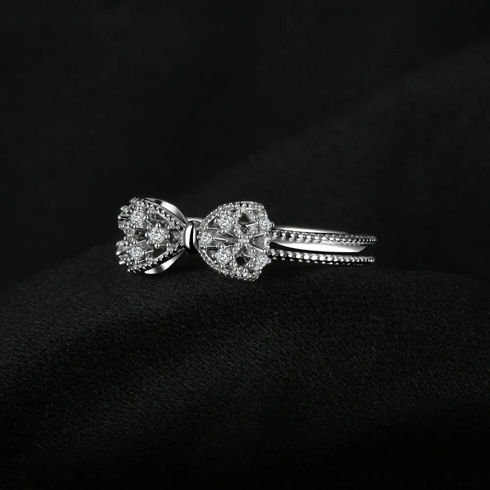 JewelryPalace лук кубического циркония юбилей обручальное кольцо для женщин Soild 925