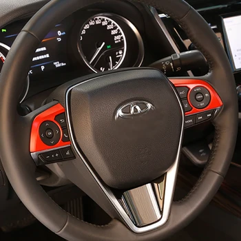 

Modification Car Multi-function Steering Wheel Button Trim Strip for Camry 2018 Interior Decoration Sequins 1 Pair