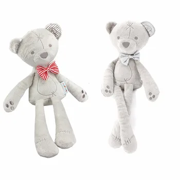 

42cm Cute Plush Bear Sleeping Comfort Doll Plush Toys Stuffed Animal Toys Smooth Obedient Bear Sleep Calm Doll For Kids Gift