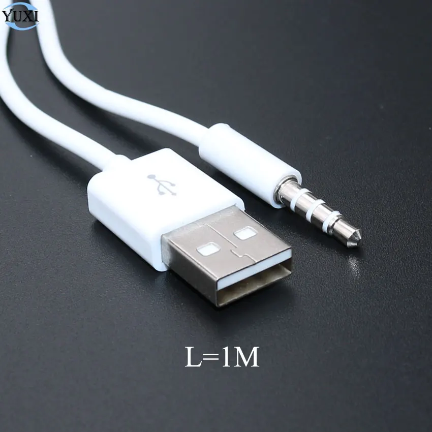 

YuXi USB Data/Charging Adapter Cable 3.5mm AUX Audio Plug Jack to USB 2.0 Male Charge Cord Adapter Cable