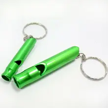 High quality aluminum small pet dog whistle whistle keychain new adjustable ultrasonic dog training supplies