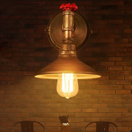 

IWHD Iron Water Pipe LED Wall Lamp Loft Industrial Vintage Wall Light Fixtures Home Lighting Bar Cafe Applique Murale Luminaire