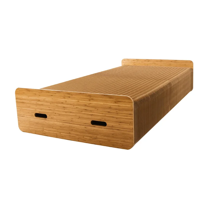  2019 New Product Creative Design Folding Bed Paper Bed Paper Chair Folding Kraft Paper Bed  Stretch