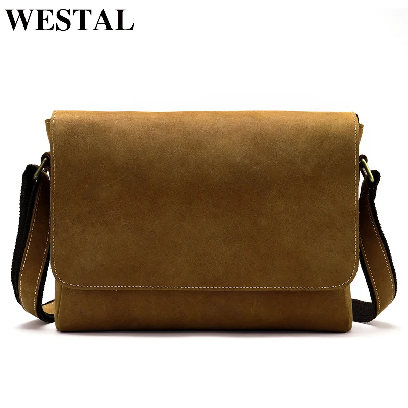 Echtes Männer 1061v4redcoffee Schulter Männlich Handtasche Mann Umhängetaschen Leder Für Herren Aktentaschen 1061 Tasche Casual Messenger Westal EUZx0nqwt