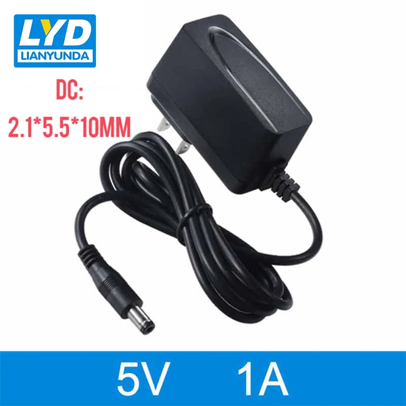 US 5V/1A 5.5mm*2.1mm AC-DC Power Adapter For Electrical Equipment Switching Black LED Strip Light | Обустройство дома