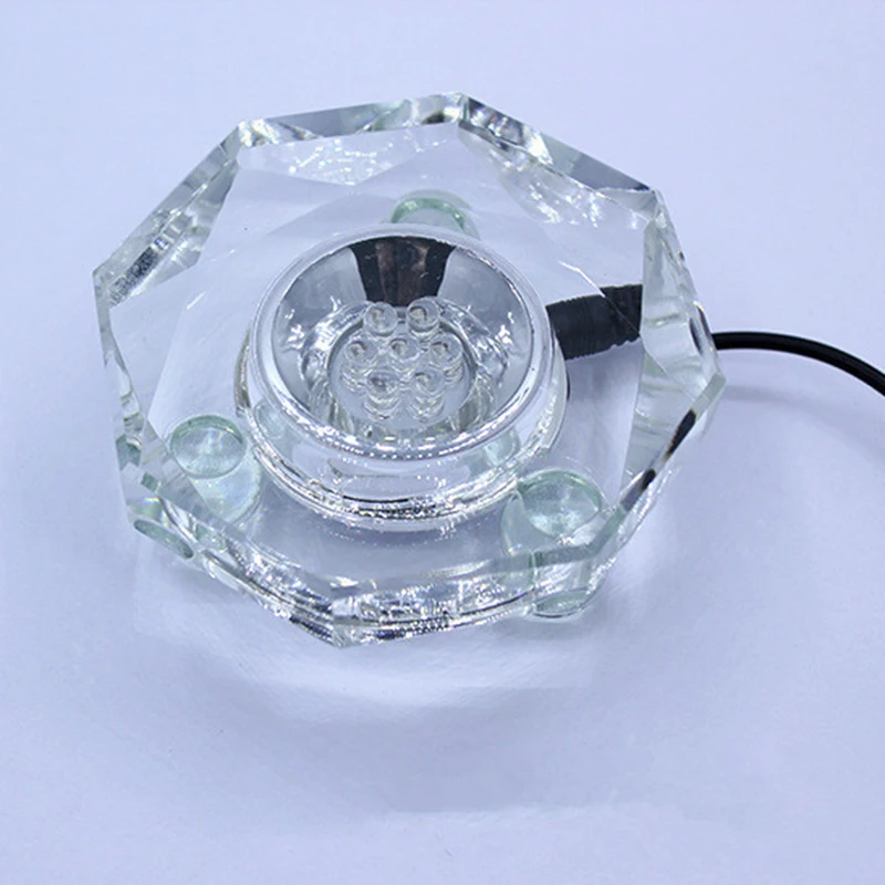 7 светодиодный светильник лампа база подставка Кристалл 3D USB ночник основания для кристаллического дисплея