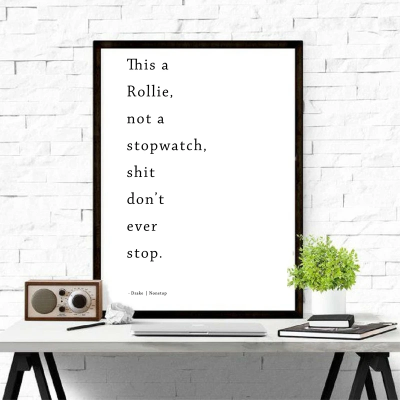 Drake Hip Hop Canvas Art Poster Home Decor