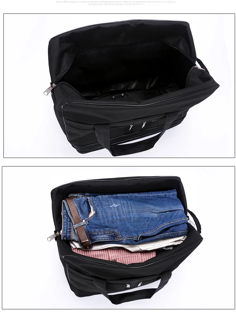 Large-capacity Portable Travel Bag Rolling Luggage Can Expand Aviation Checked Bag Mobile Rolling Backpack Oxford Cloth Bag