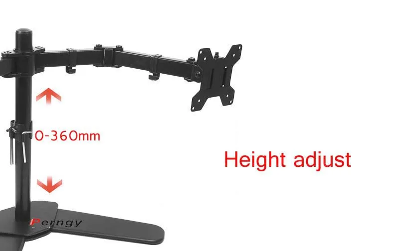 DL-MS02 Настольный зажим с полным движением 360 градусов, двойной держатель для монитора 1"-27", базовый монитор, крепление на руку, загрузка 9,9 кг, подставка для ПК