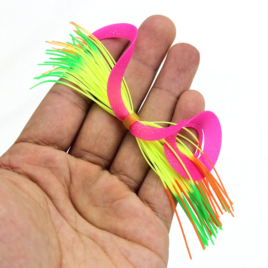 5/10-Bundles Silicone Skirts 30/40-strands Rubber Fishing Lures Soft Bait  Trailer for Jig Hook Spinnerbait Fishing Accessories