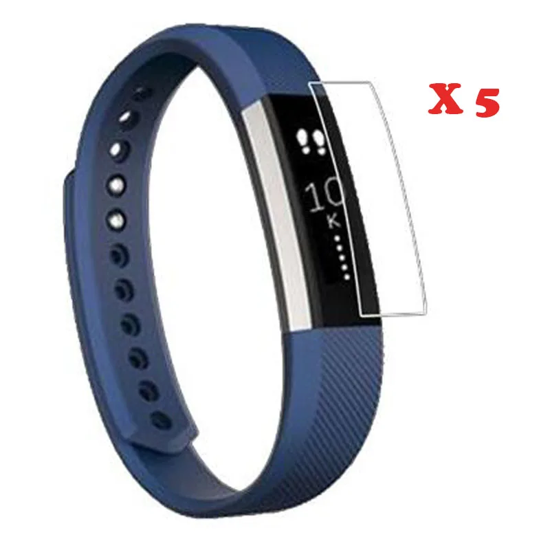 

5pieces Ultra Clear HD Soft Protective Film Display Protection Guard For Fitbit Alta / Alta HR Band Full Screen Protector Cover