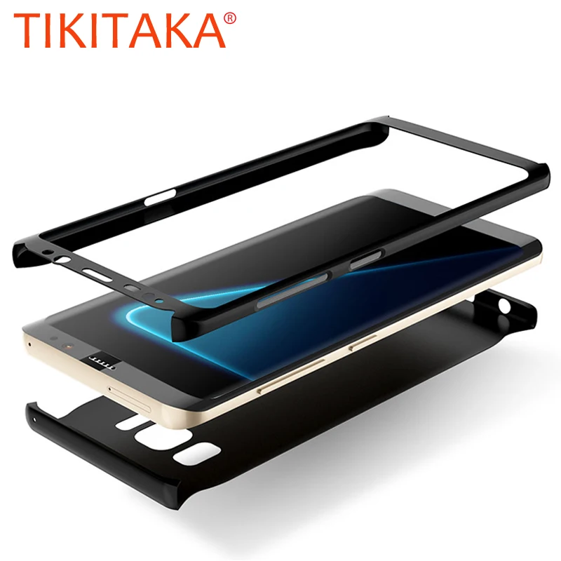 

Fashion 360 Full Body Protection Case For Samsung S8 S8 Plus S7 S6 edge Cover Ultra thin Hard PC Shockproof Armor Phone Cases